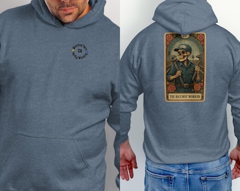 Arbeiten hart oder kaum arbeiten Tarot Karte Shirt | Händler Geschenk Hoodie