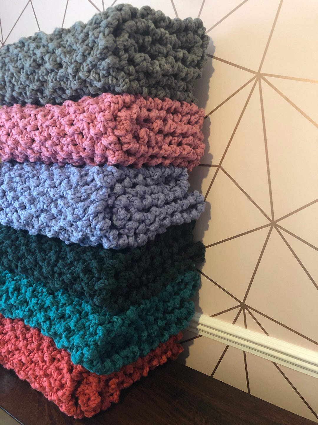 Kingsize Chunky Knitted Bed Runner Etsy