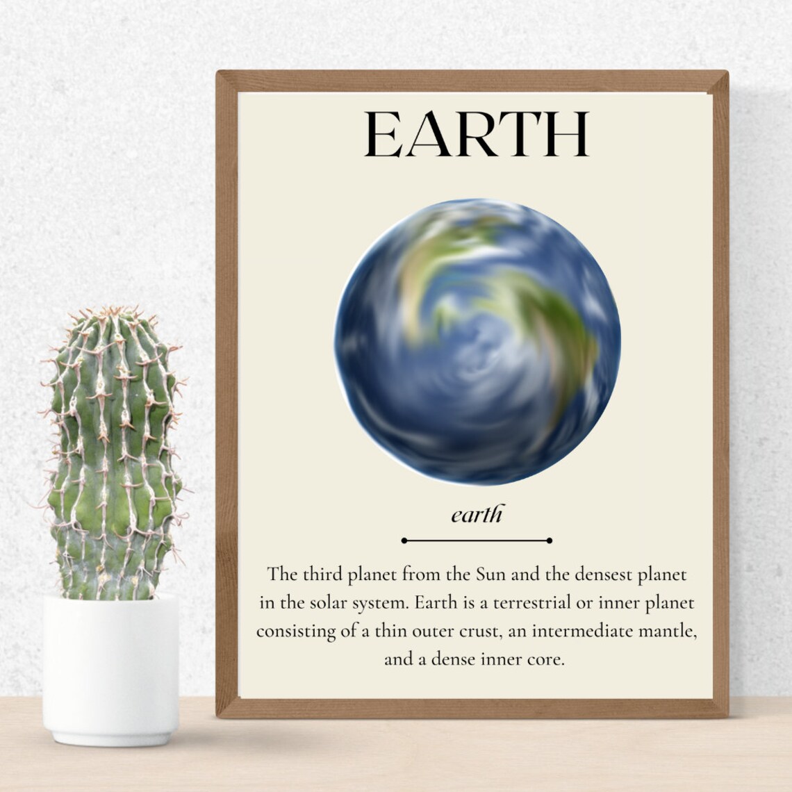 Earth Aesthetic Digital Poster Print Etsy UK