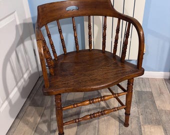 Scratch Made American 1860 Desk Chair (Family Provenance)