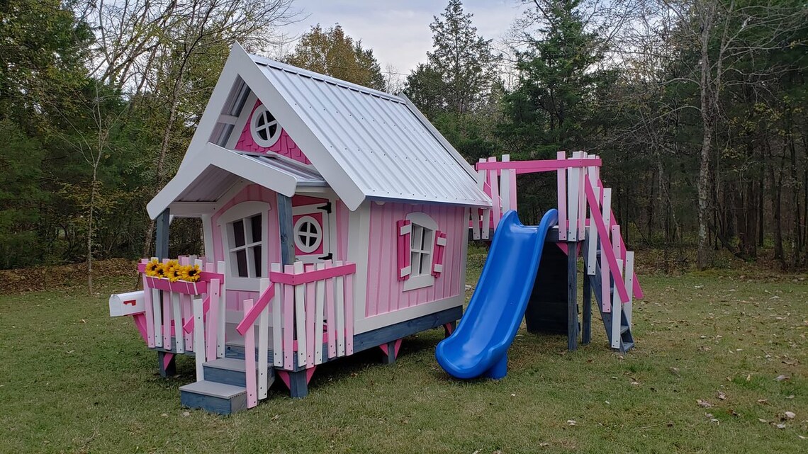 Big Whim Playhouse With Stilts Etsy