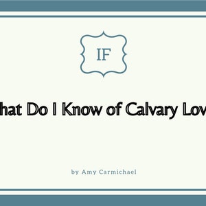 Si par Amy Carmichael Cartes de méditation quotidiennes