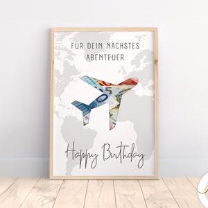 Geldgeschenk Geburtstag Geschenk Geburtstag Reise Happy Etsy Österreich