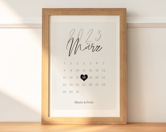 Personalisiertes Geschenk Jahrestag | besonderes Hochzeitsgeschenk | Hochzeitsjubiläum | Geschenk für den Freund | Valentinstag | PDF A4