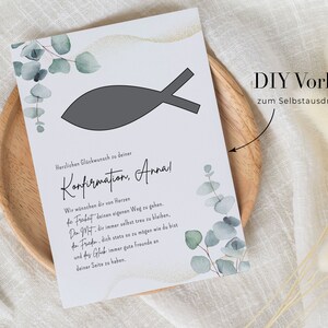personalisiertes Geldgeschenk zur Konfirmation | DIY kreatives Geschenk für Mädchen u. Jungen | Geschenkidee | Last Minute Geschenk Fisch
