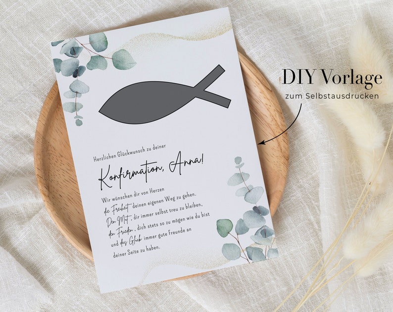 personalisiertes Geldgeschenk zur Konfirmation | DIY kreatives Geschenk für Mädchen u. Jungen | Geschenkidee | Last Minute Geschenk Fisch