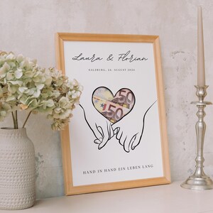 Geldgeschenk Hochzeit | | Hochzeitsposter | Personalisiert | Geschenk für das Brautpaar | Hochzeitsgeschenke Geld |  | Last minute Geschenk