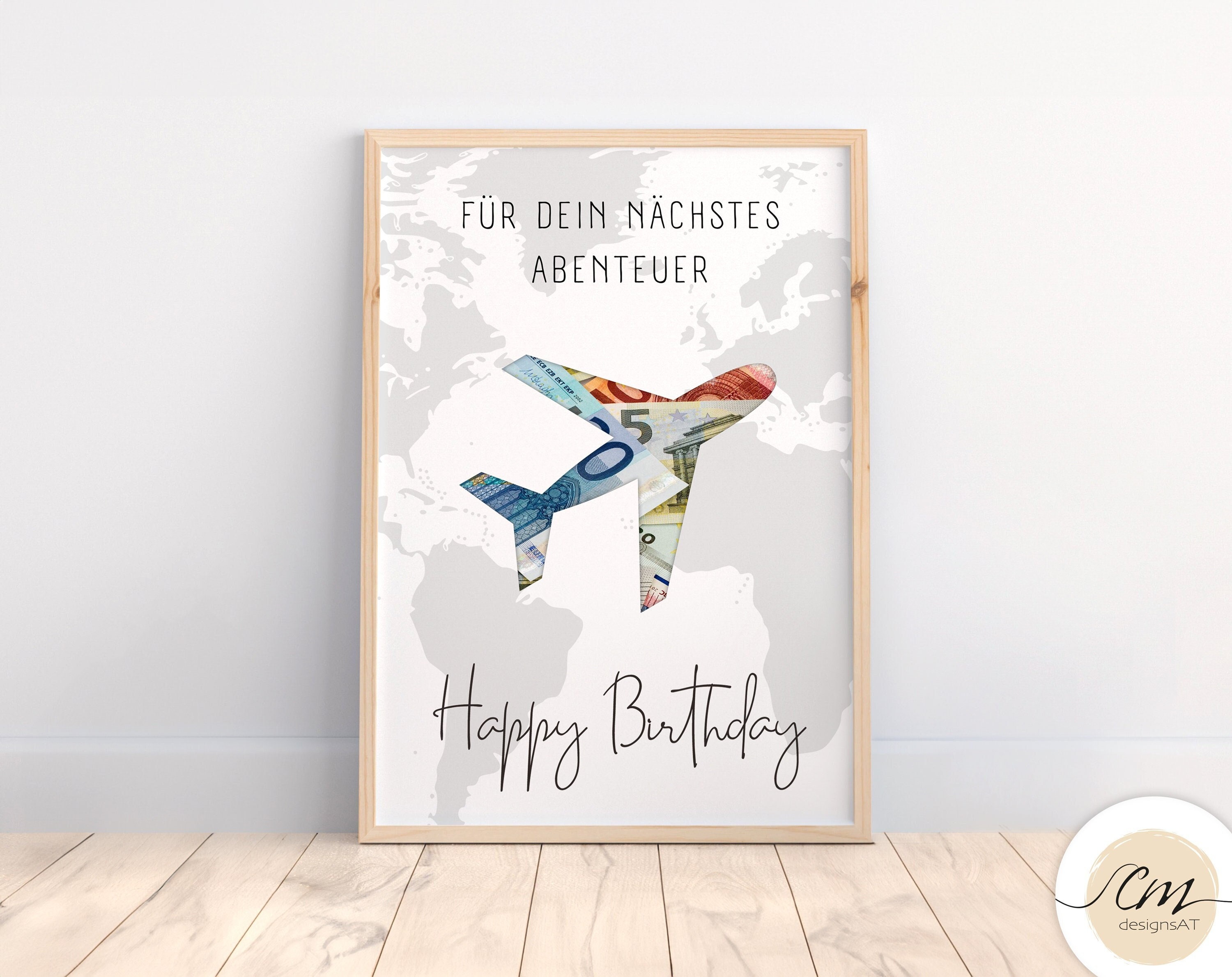 Geldgeschenk Geburtstag Geschenk Geburtstag Reise Happy Etsy Österreich