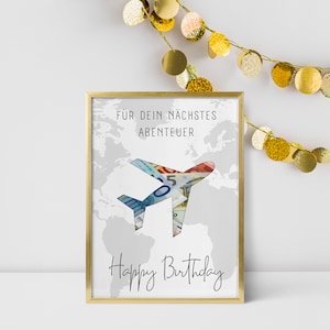 Geldgeschenk Geburtstag Geschenk Geburtstag Reise Happy Etsy Österreich