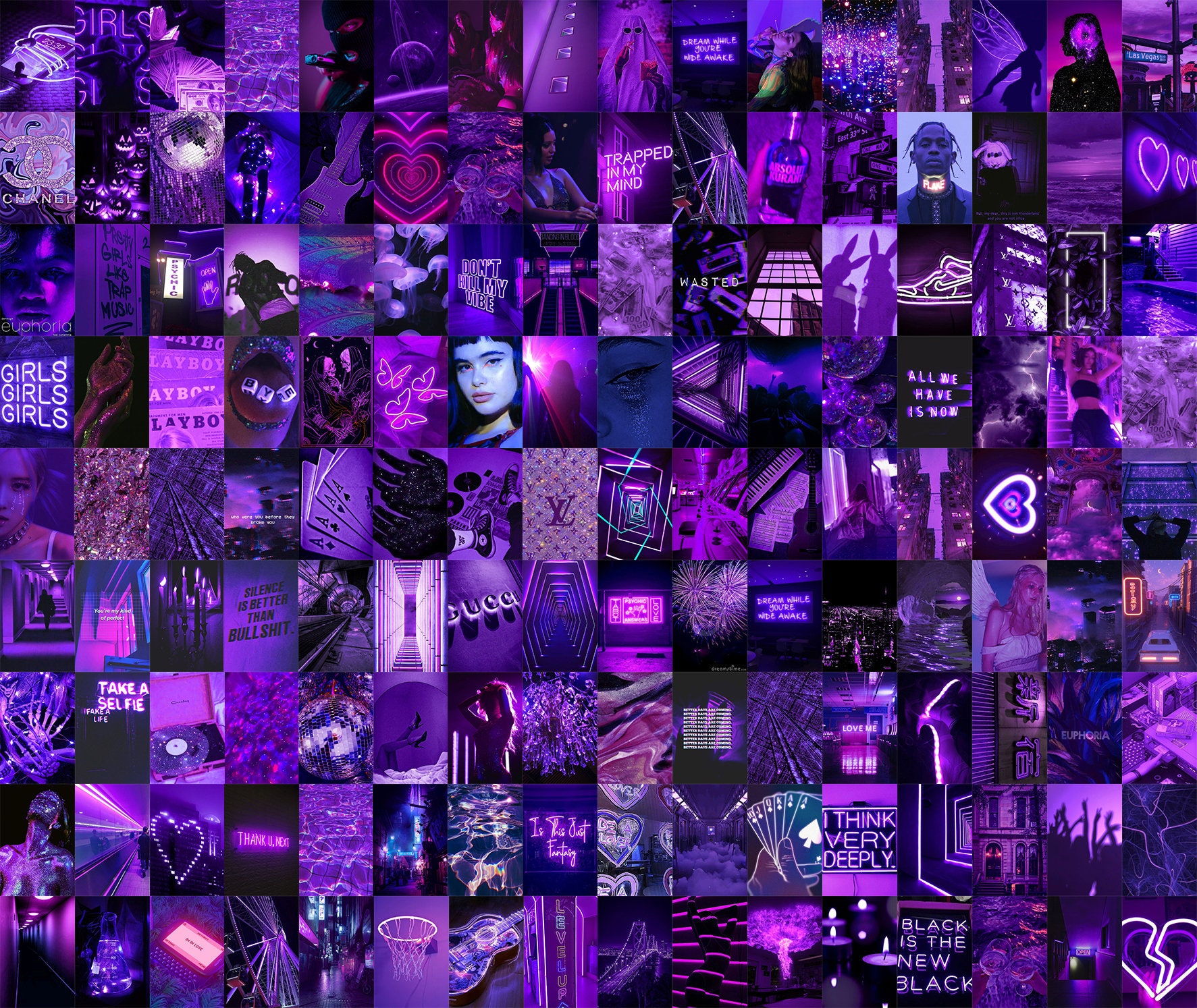 Purple Collage Wallpapers  Top Free Purple Collage Backgrounds   WallpaperAccess