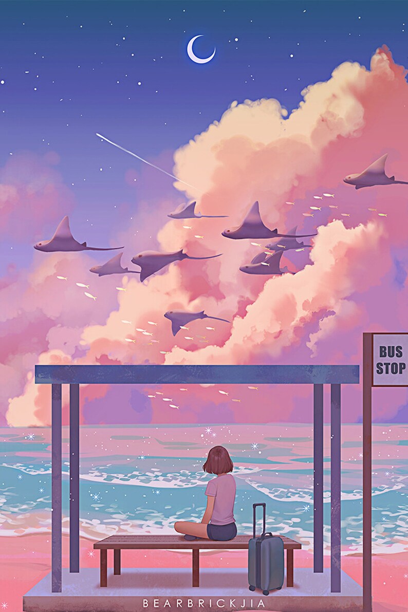 100 Anime Aesthetic Digital Collage Kit Anime Wall Collage Etsy