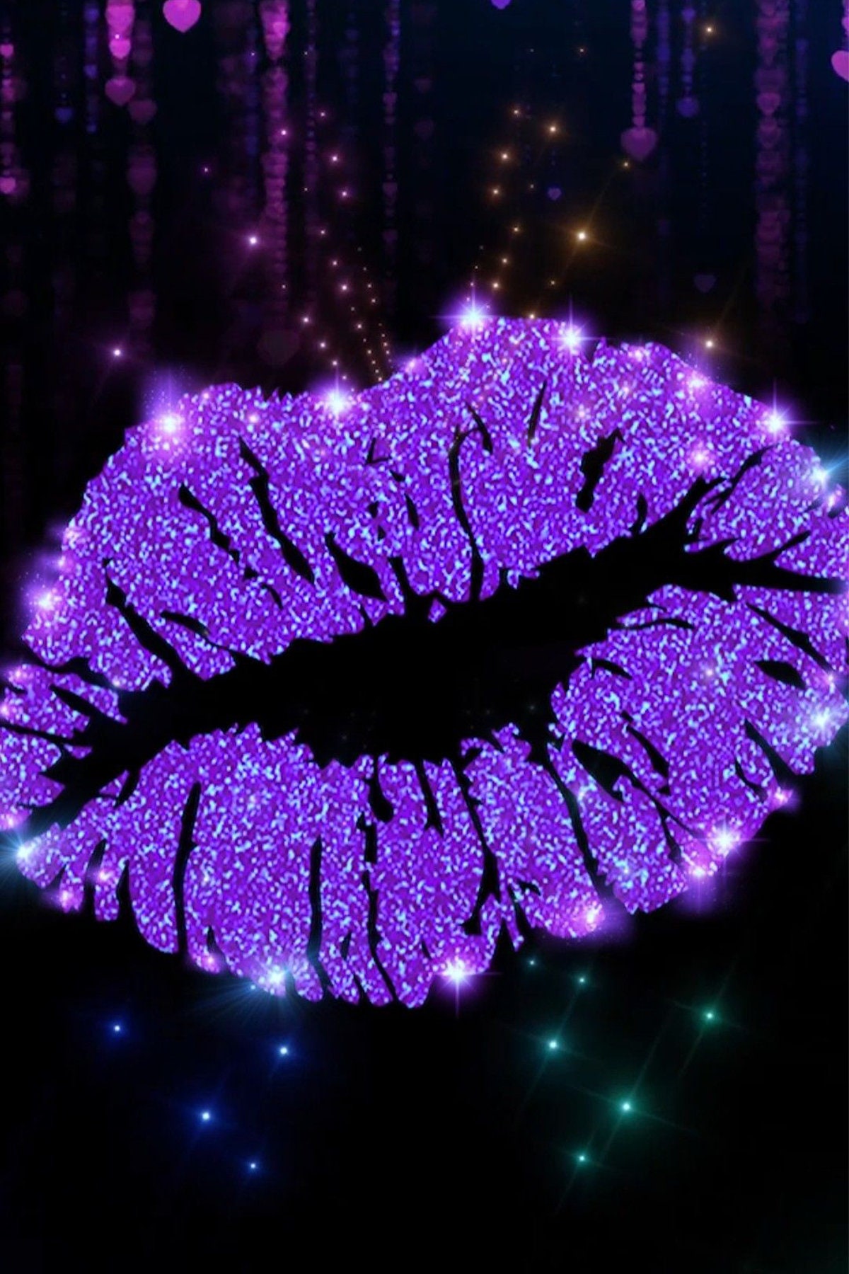 70 PCS Fluorescent Wall Collage Kit , Fluorescent Trendy Wall Collage