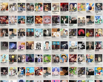 280 Anime Polaroid Posters Dıgıtal Collage Kit - Minimalist Anime Poster Wall Collage - Anime Poster - Anime Prints - Anime Room Decor