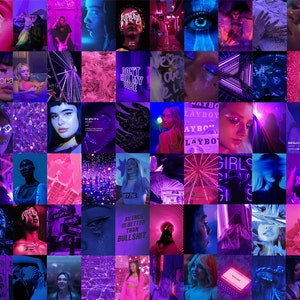 Euphoria Wall Collage Kit, Euphoria Aesthetic Collage, Purple Collage ...