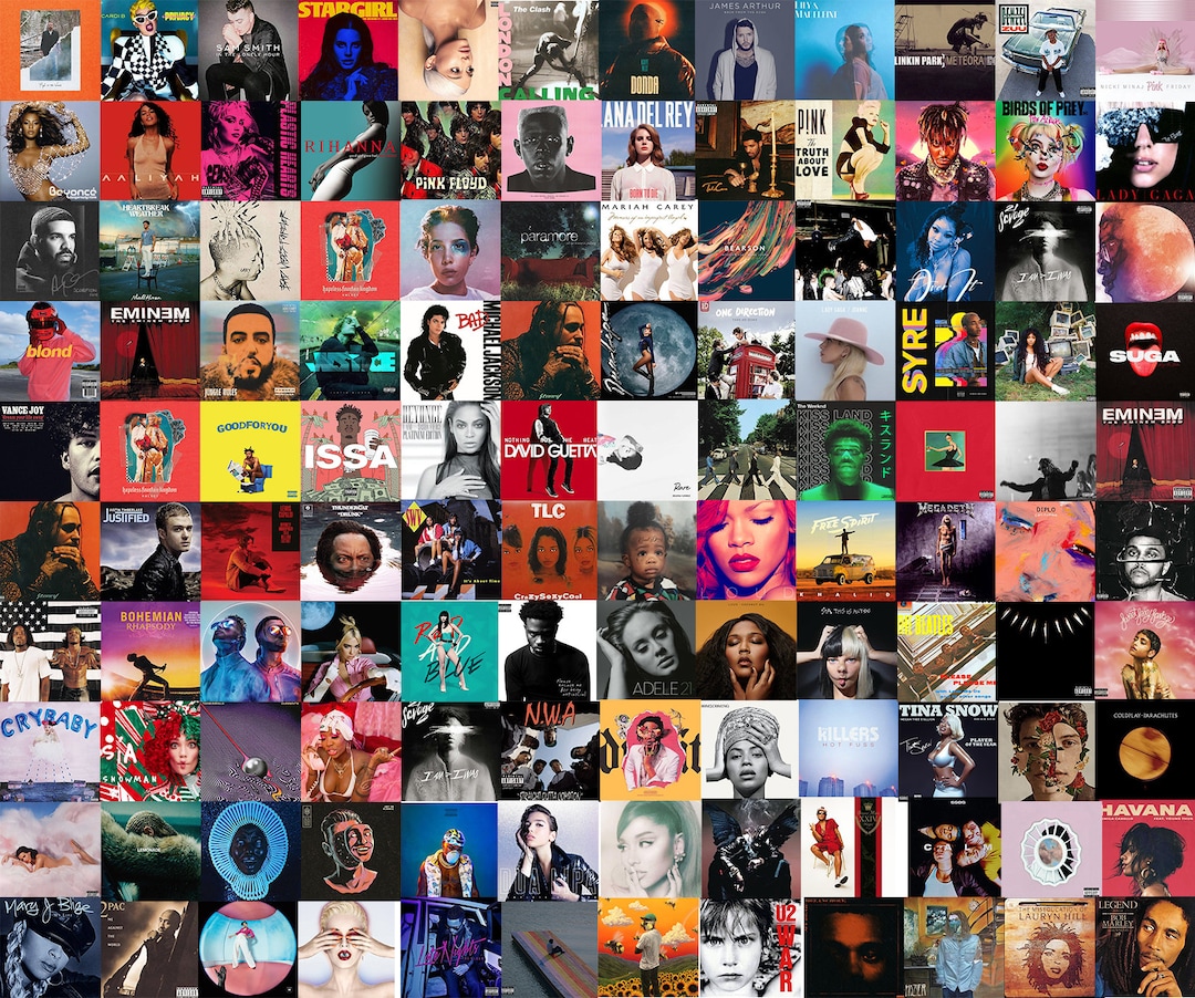 Buy 120 PCS Album Cover Wall Collage DIGITAL POSTERS Music Collage Music  Album Cover Wall Art Album Cover Posters Digital Download Online in India 