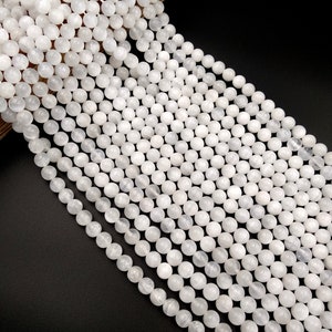 AAA+ Selenite Gemstone Beads, 8MM Wholesale Beads Lot, Beautiful Jewelry making Beads Lot, Bestseller Bracelet, Necklace beads,