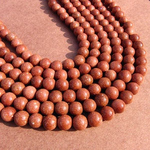 Sandstone Beads • 8mm Gemstone Beads • Round Loose Beads • Jewelry Making Wholesale Beads Lot • Sandstone Beads String • Bulk Beads