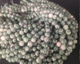 Sale !! Genuine AAA Tree Agate Loose Beads Lot, Round Shape 8MM Beads Lot, Wholesale Beads Lot, Bracelets, Necklace Making Beads,