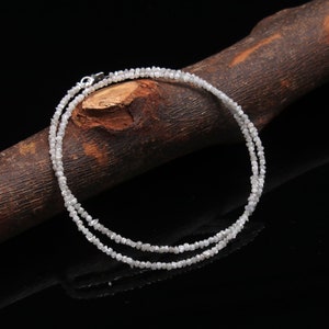 Perle di diamanti bianchi trasparenti naturali non tagliate • Perle di diamanti grezzi bianchi di qualità AAA • Collana di diamanti • Perle di diamanti non tagliate • Perle di diamanti bianchi