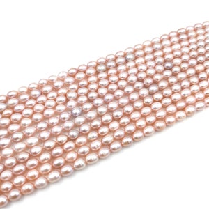 Freshwater Pearl Beads • Pink Pearl Beads • 8X10MM Pearls Beads • Natural Pearl Beads • AAA+ Great Quality Pearl Beads • Natural Pearl Beads