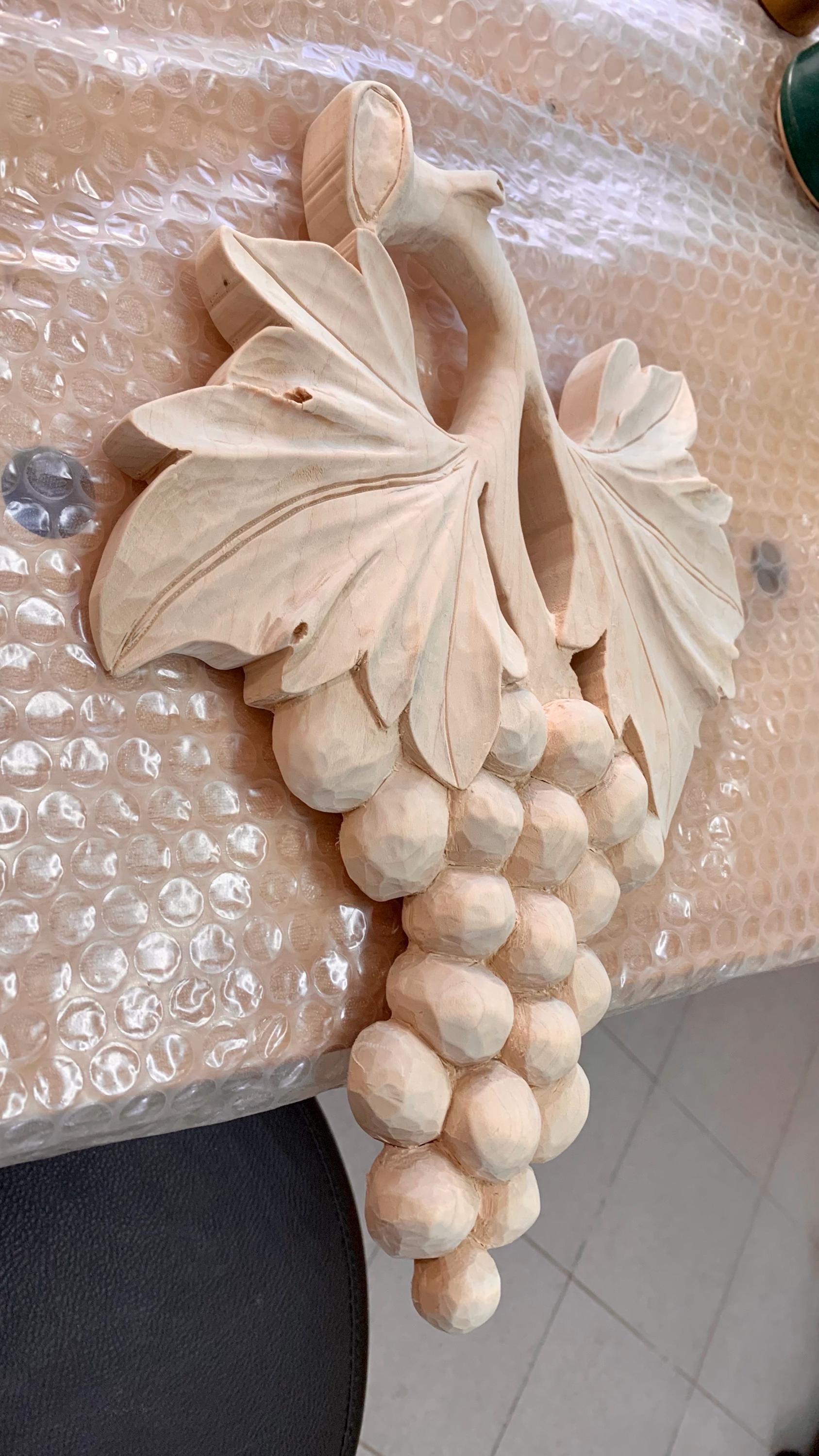 Wood Carving Bunch of Grapes - Etsy Canada