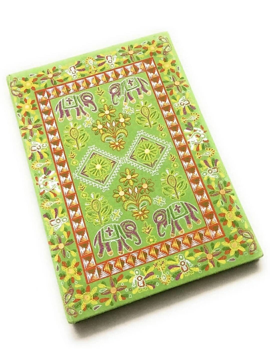 Madhubani Print Handmade Paper Eco Friendly Journal Acid Free Etsy