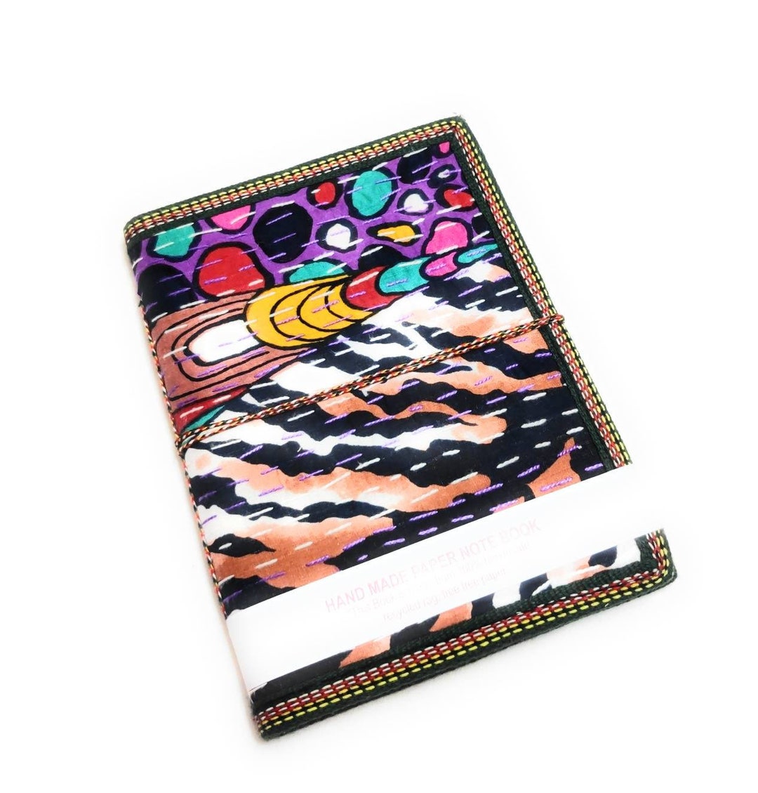 Kantha Work Meditation Handmade Eco Friendly Journal Acid Free Notebook