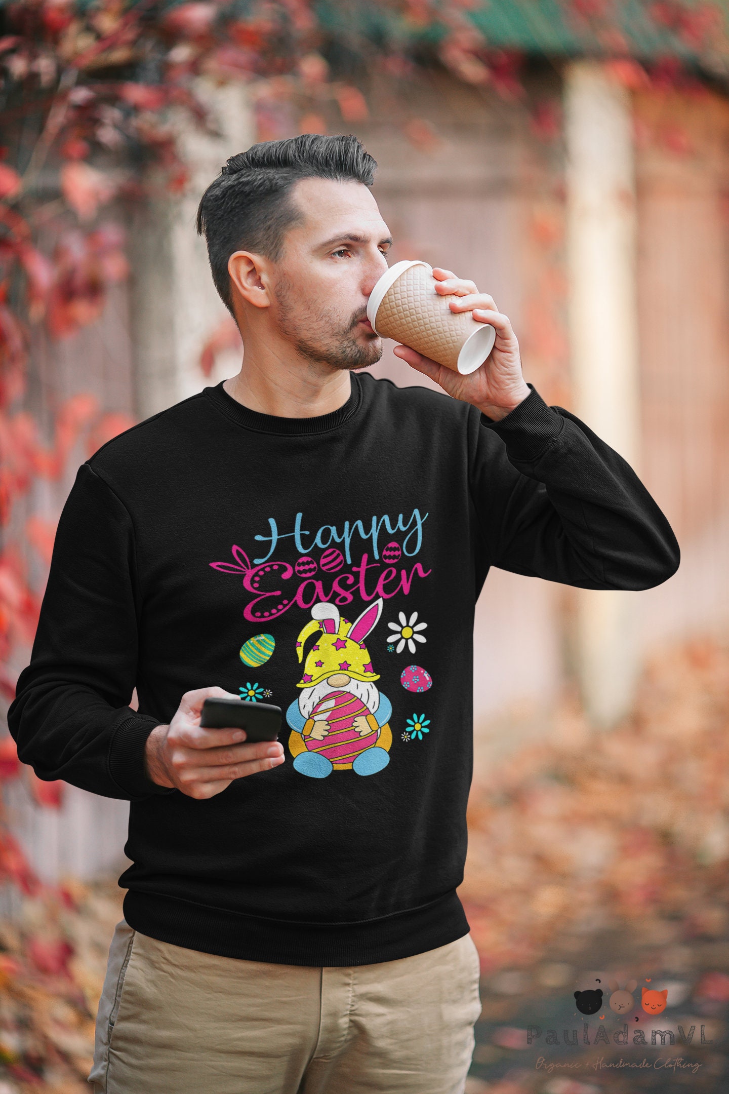 Discover Happy Easter Day Bunny Spring Gnome Easter Egg Hunting T-Shirt