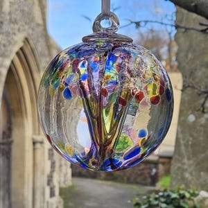 Glass Witches Ball for Protection - Forest