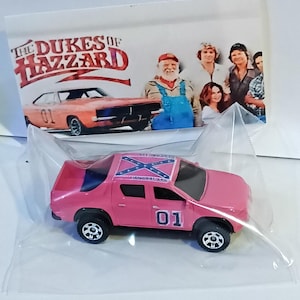 Custom Pink Dukes of Hazzard Toyota Hilux - Matchbox Car