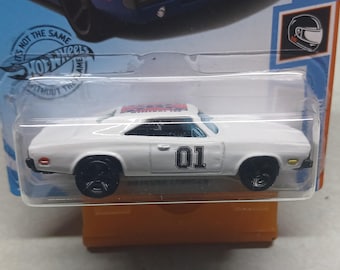 Hot Wheels 1969 Dodge Charger R/T  Custom General Lee Dukes Of Hazzard White