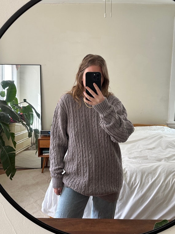 Vintage oversized sweater gray Gem