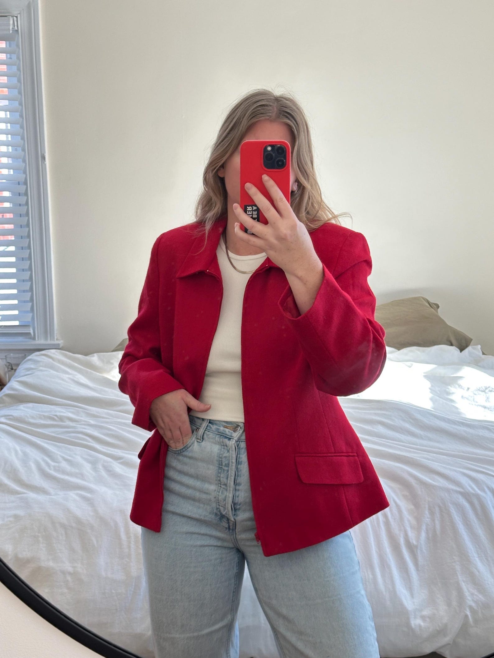 Washable Wool Red Jacket main image 0