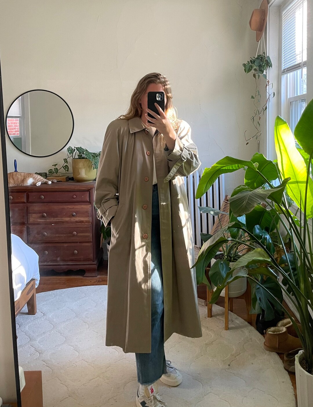 Vintage Trench Coat Tan Trench Oversized Trench Unisex - Etsy