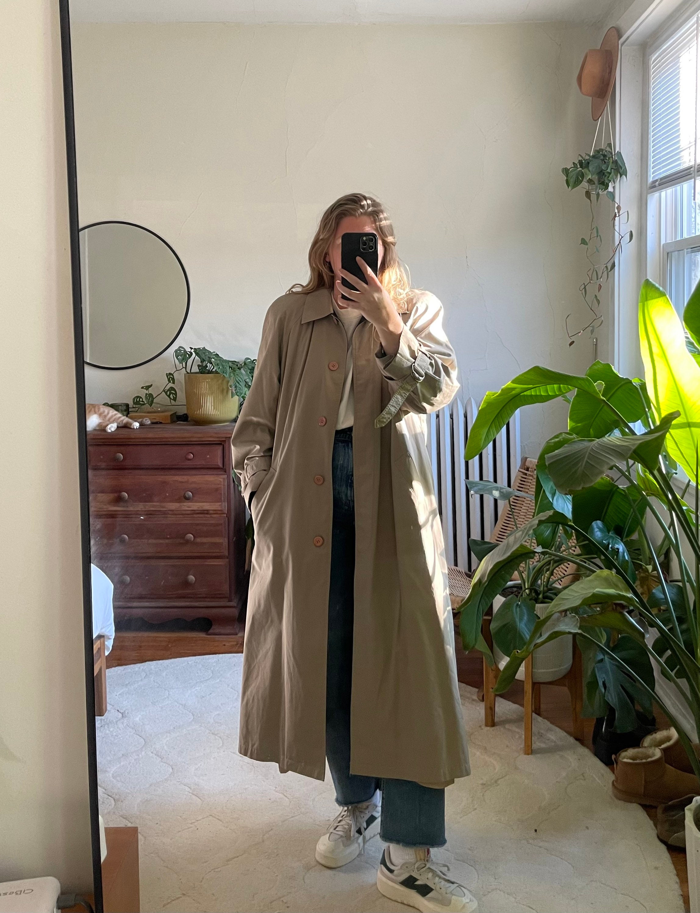 Vintage Trench Coat Tan Trench Oversized Trench Unisex - Etsy