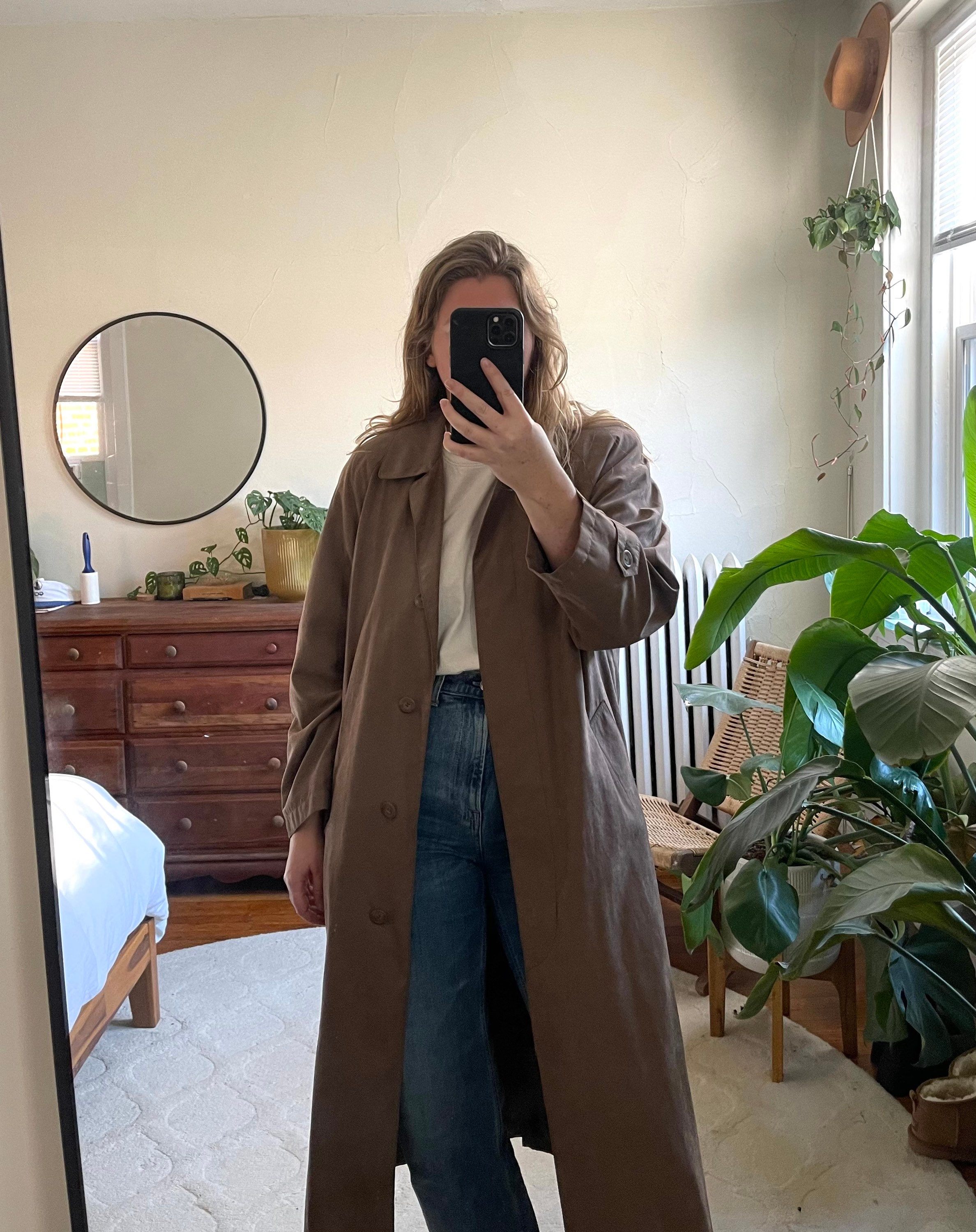 Vintage Trench Coat Brown Trench Oversized Trench Unisex - Etsy