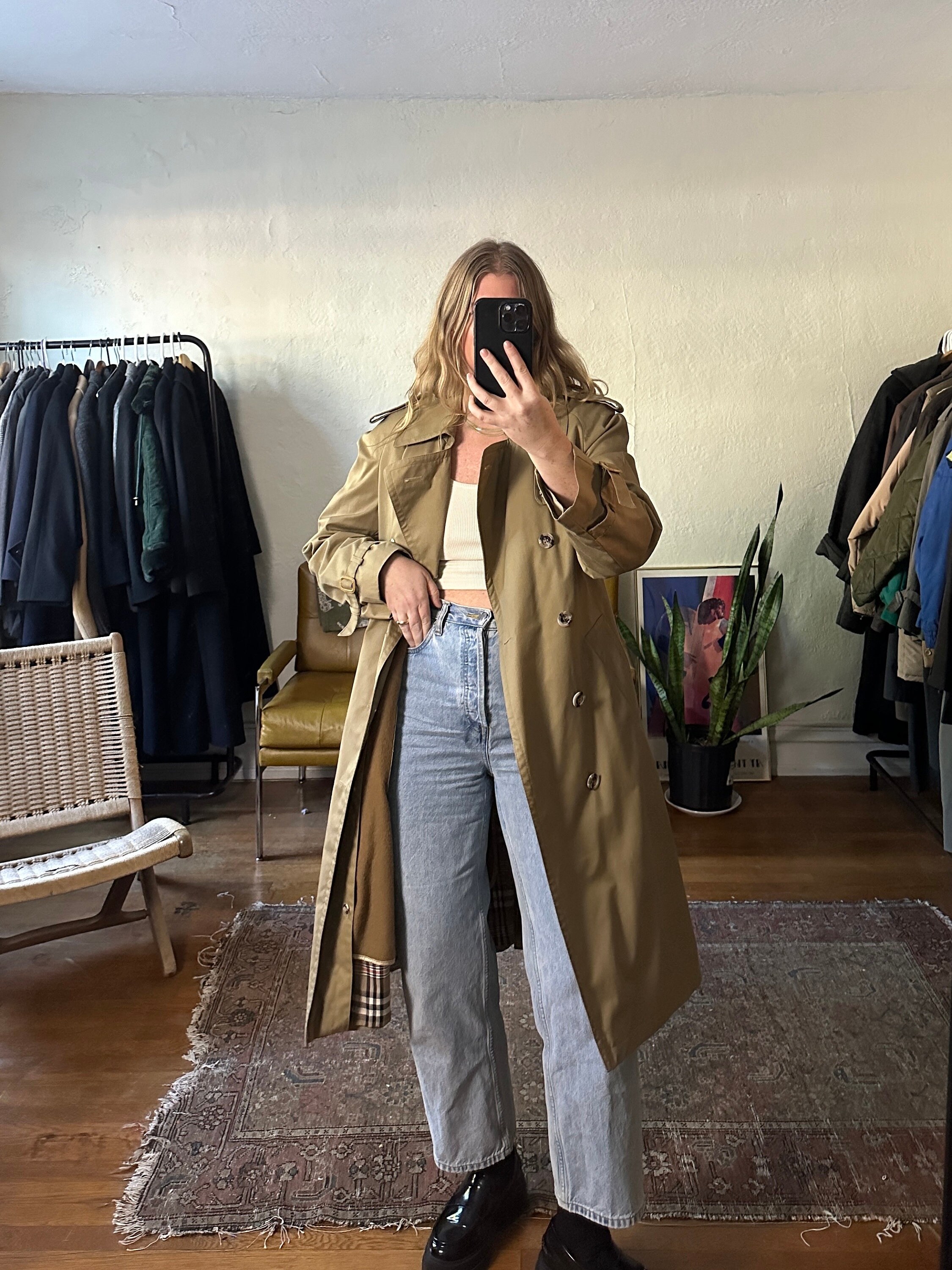 【OVERDUEFLAIR】SIGNATURE OVERSIZED TRENCH COAT_CREAM BEIG SIGNATURE OVERSIZED TRENCH COAT_CREAM BEIGE - overdue flair