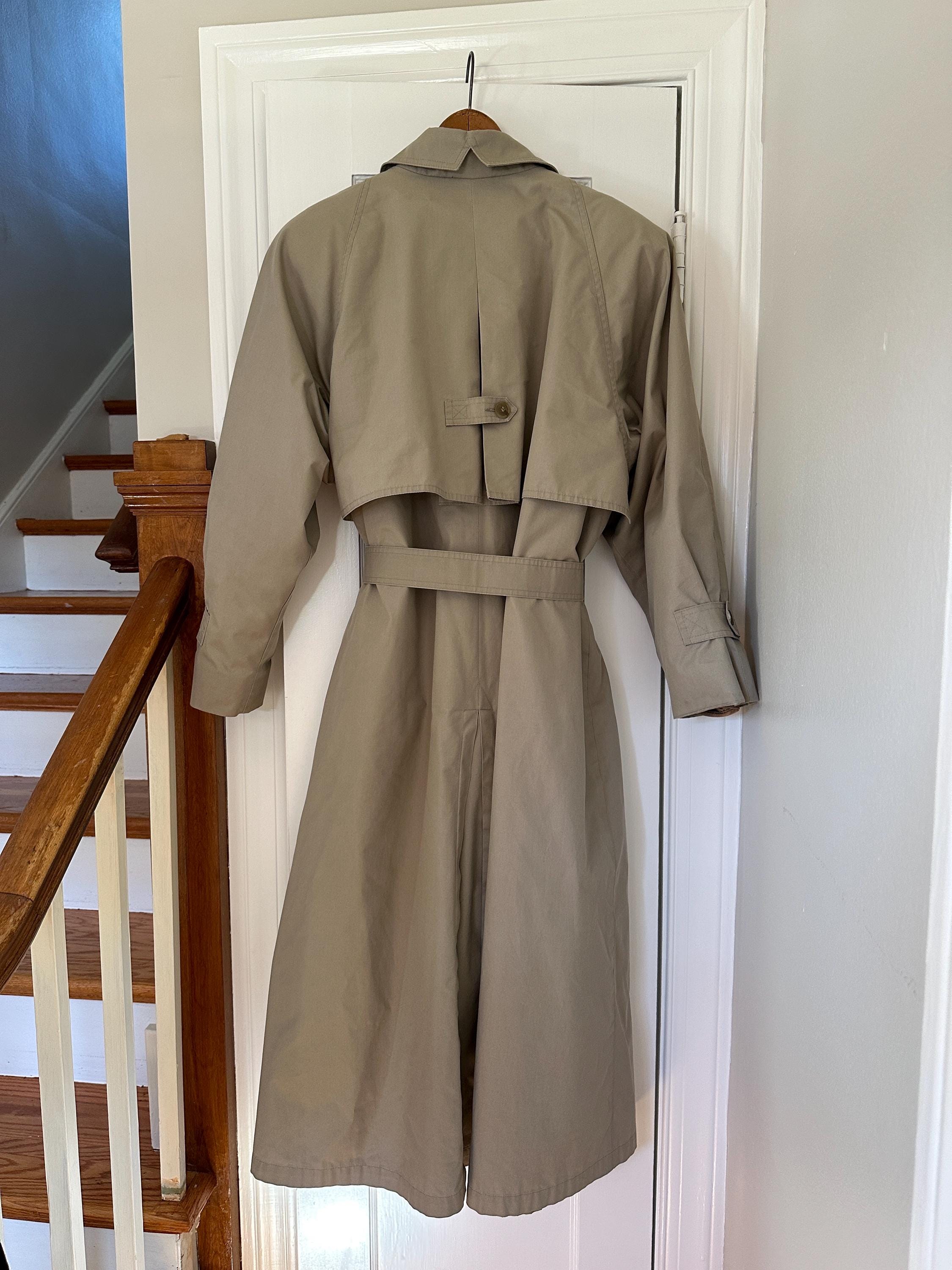 Vintage Classic Tan Trench Coat, Light Tan Trench, Oversized Vintage Classic Tan Trench Coat, Light Tan Trench, Oversized