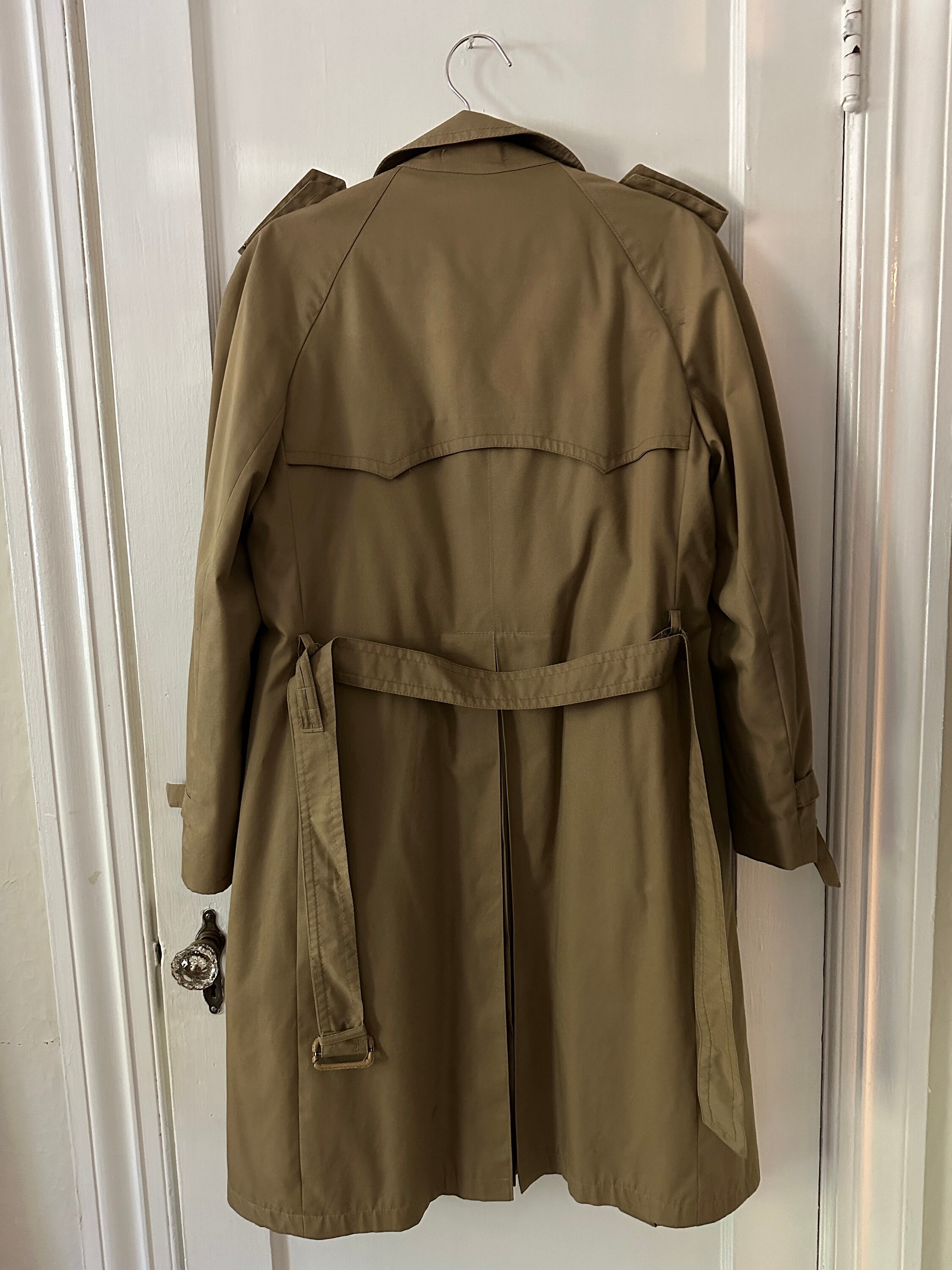 Vintage Tan Trench Coat, Tan Trench With Removable Lining