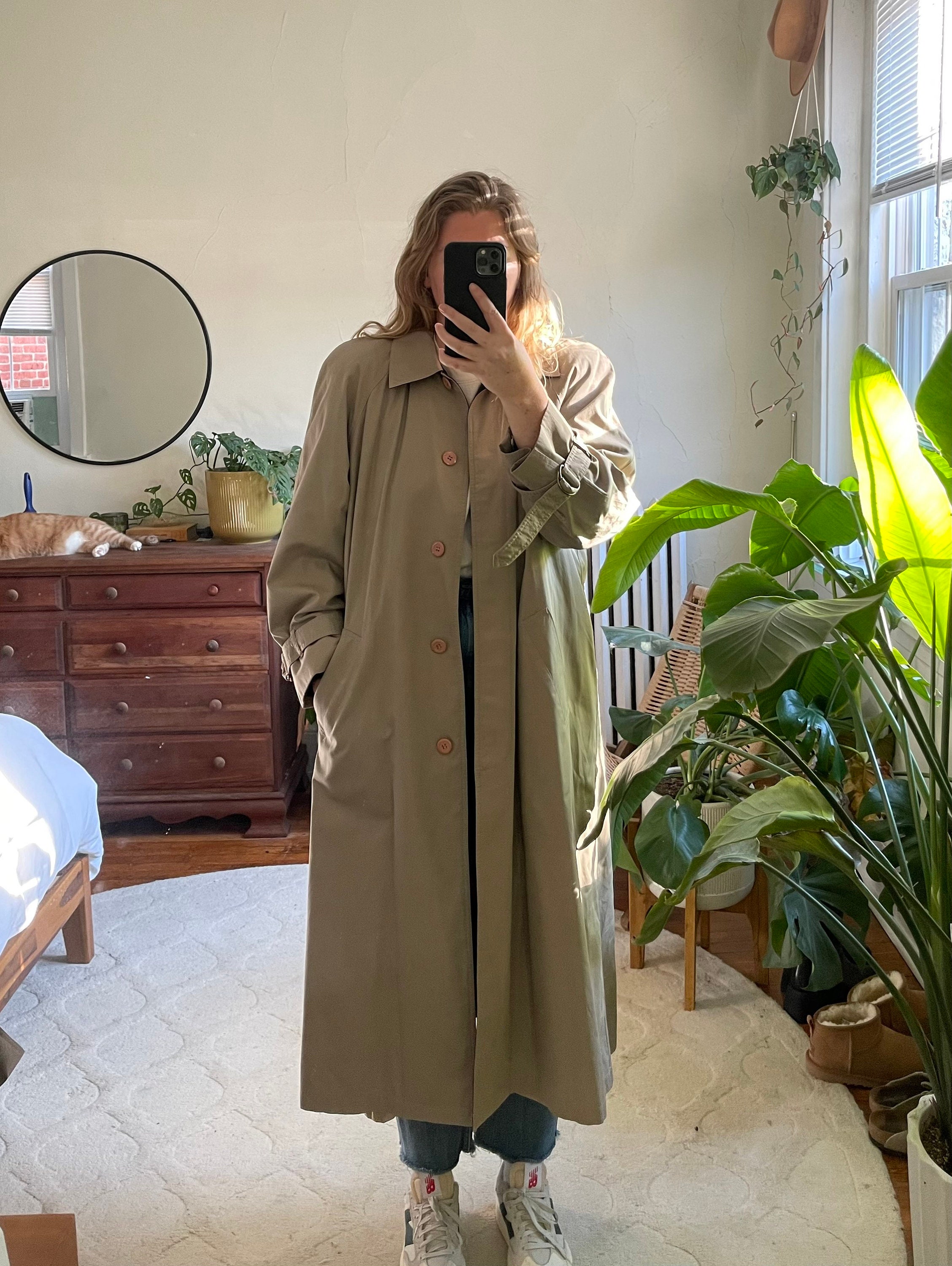 Vintage Trench Coat Tan Trench Oversized Trench Unisex - Etsy