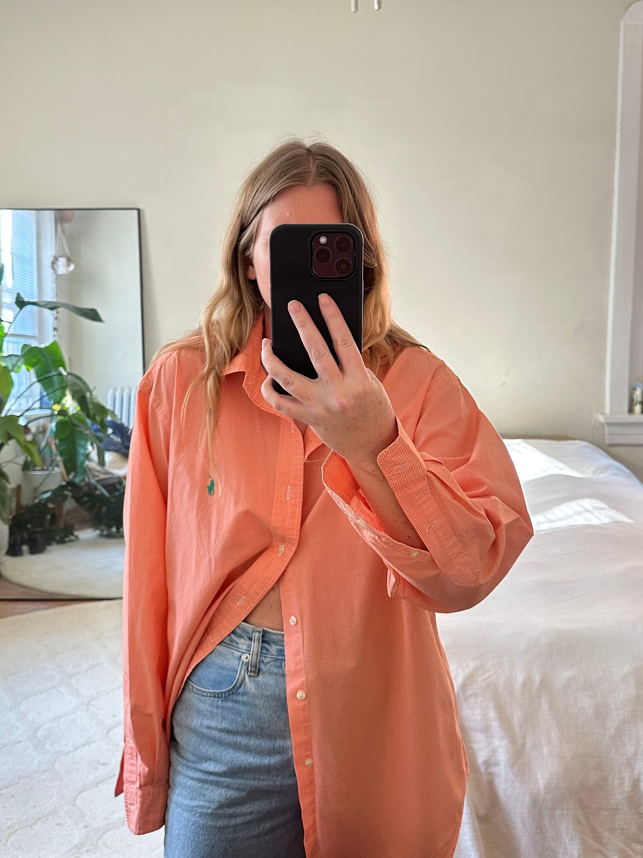 Silk Georgette Crepe Mandarin Collar Shirt | EILEEN FISHER