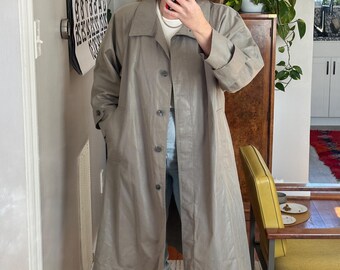 Vintage Light Gray Trench Coat: 80s London Fog, Petite - Etsy