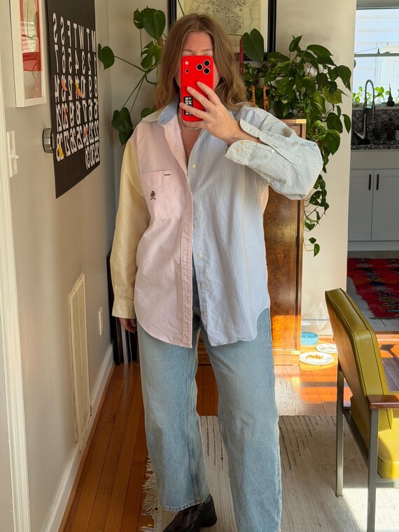 Tommy Hilfiger Multi-color Striped Button Down: O… - image 4