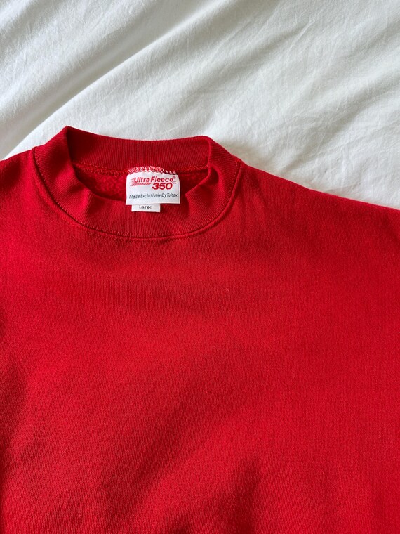 Vintage Red Oversized Sweatshirt, Bright Red Sweatshirt Vintage Red Oversized Sweatshirt, Bright Red Sweatshirt