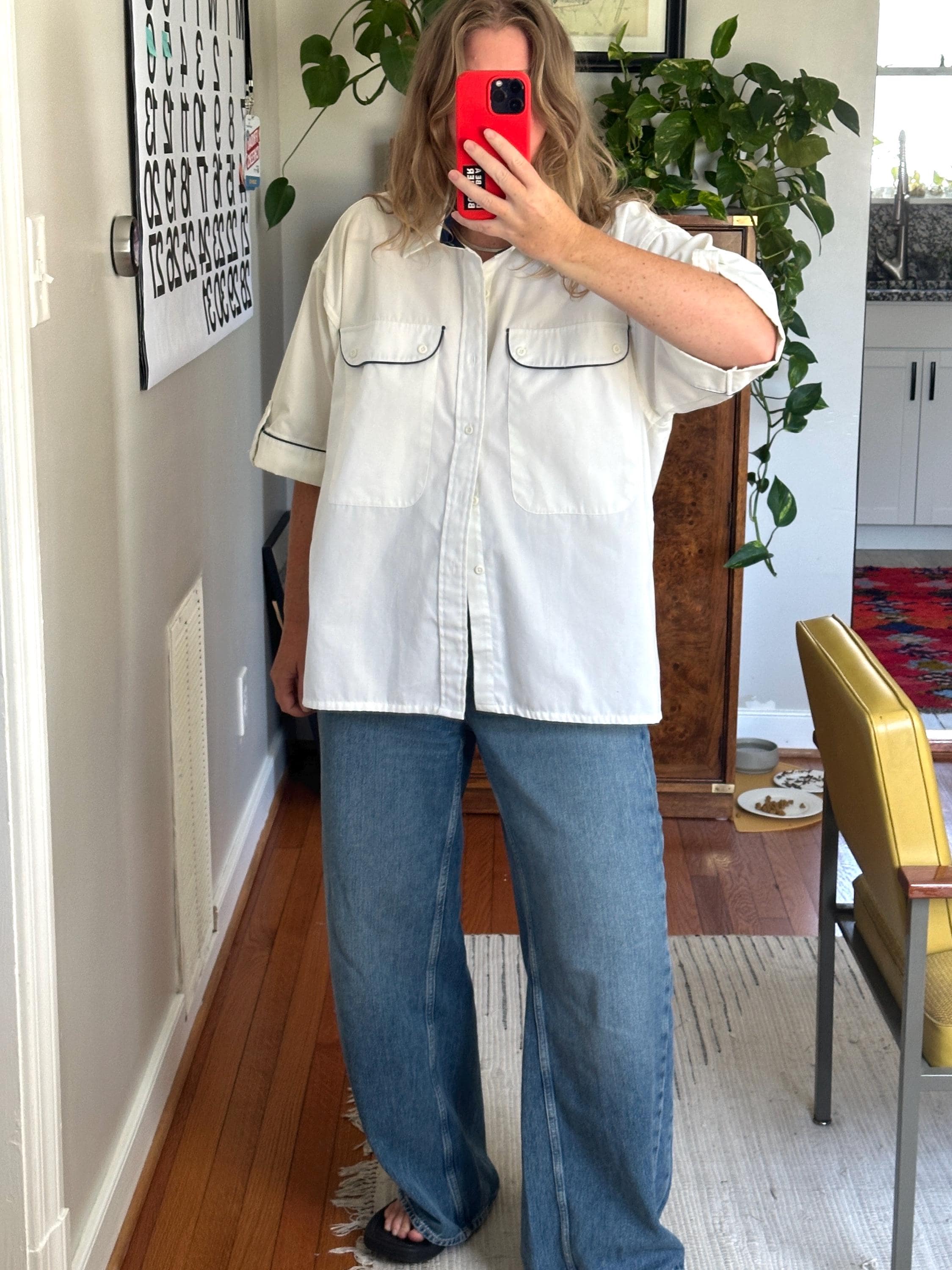 Vintage Christian Dior Shirt XL: White Short Sleeve Button-down - Etsy