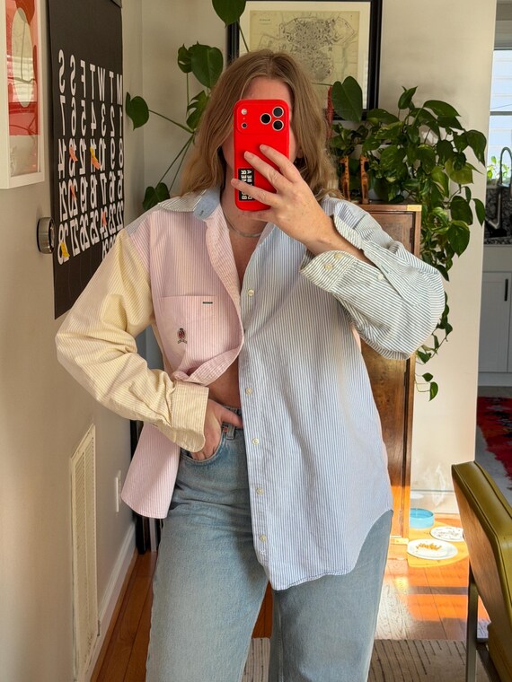 Tommy Hilfiger Multi-color Striped Button Down: O… - image 6