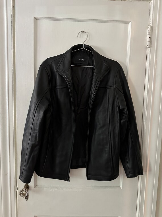 Vintage Black Leather jacket, leather blazer, 80s… - image 8