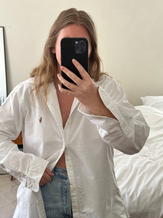 Ralph Lauren white Button Down, Oversized white s… - image 6