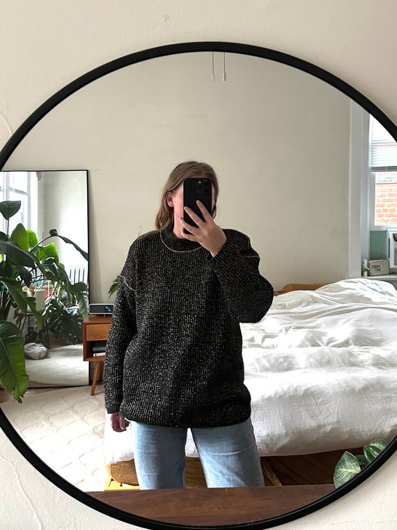 Oversized Sparkle sweater, Black sparkly sweater,… - image 3