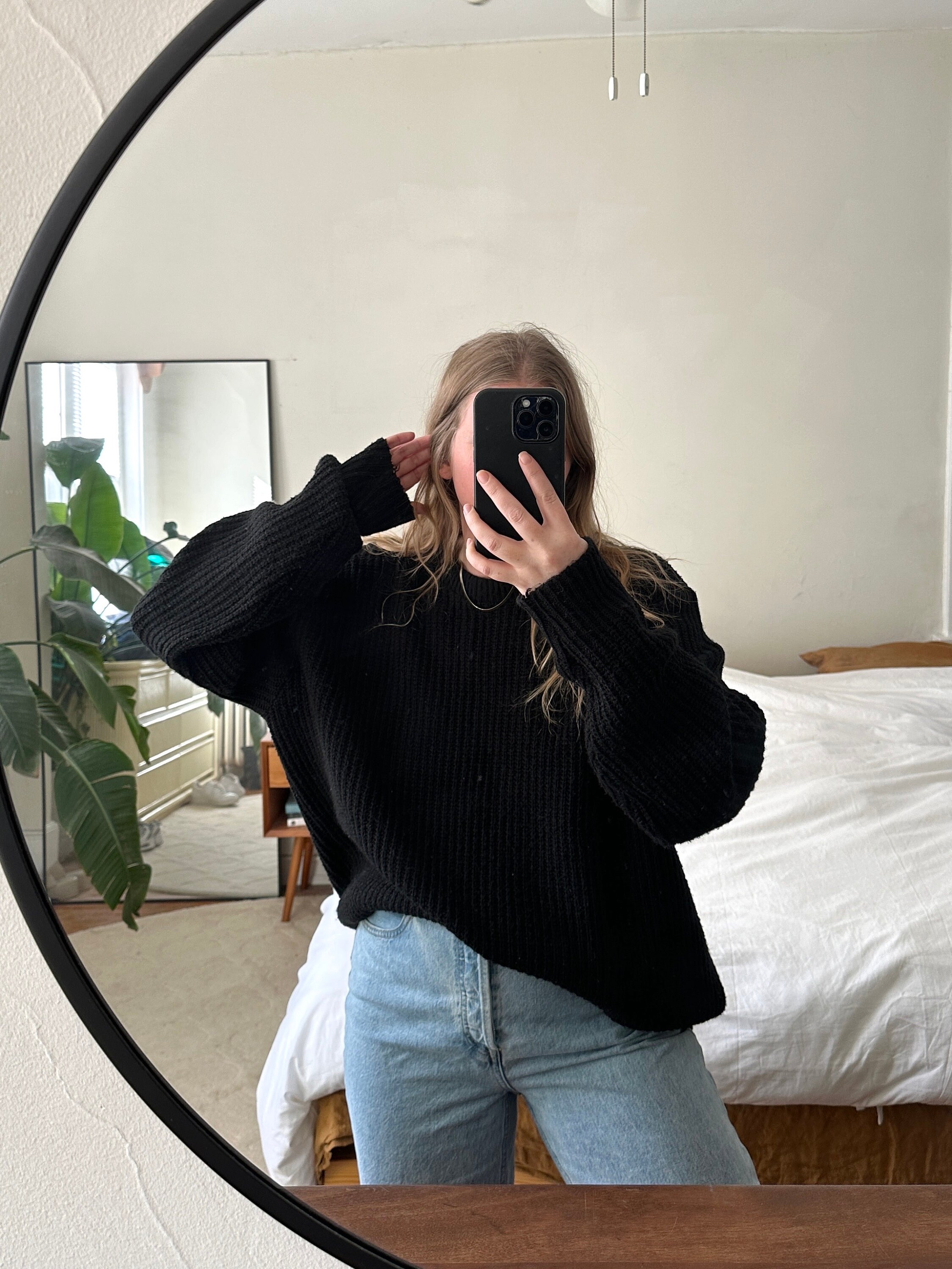 Full black best sale sweater